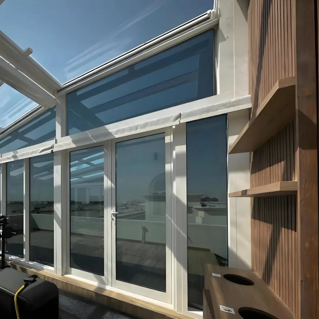 Fixed Glass Roof Pergola