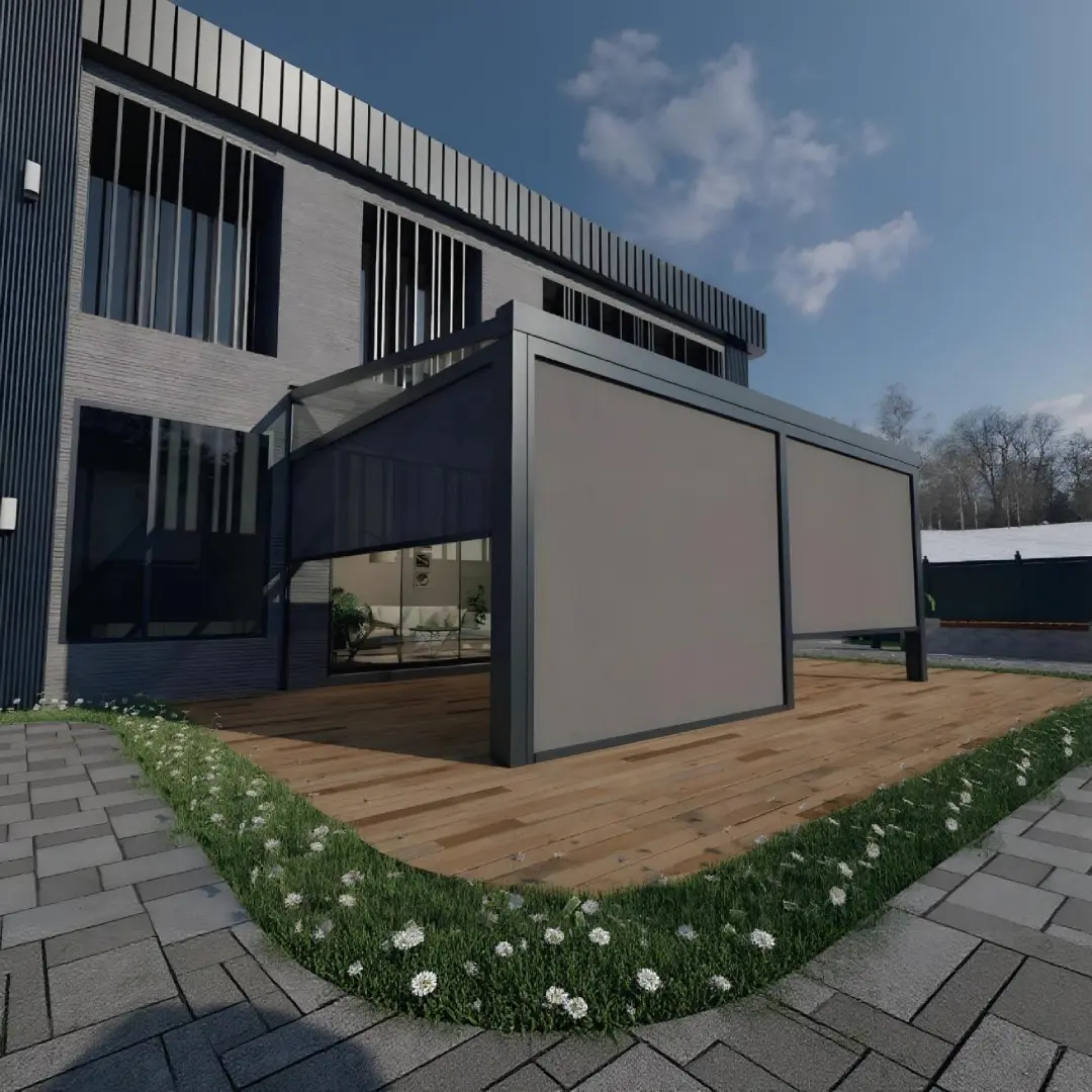 Vertical Fabric Retractable Curtains