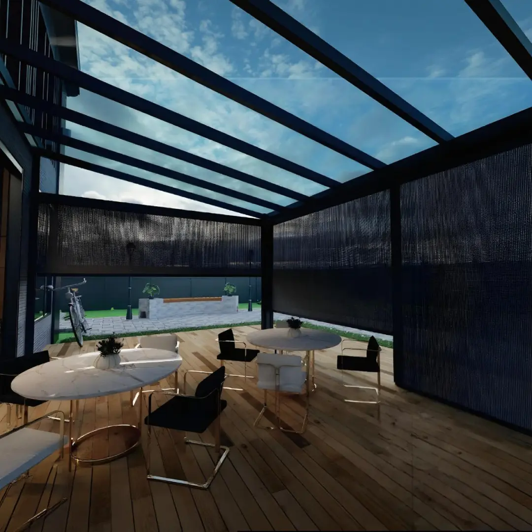 Vertical Fabric Retractable Curtains