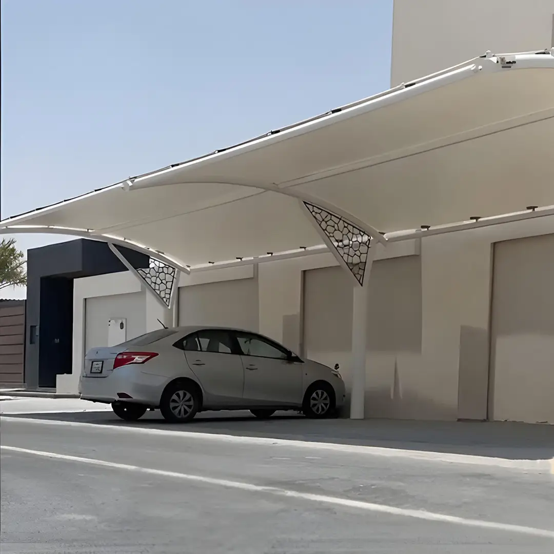 PVC Laser Car Parking Shade